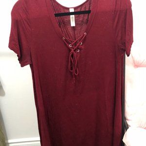 Burgundy Dress